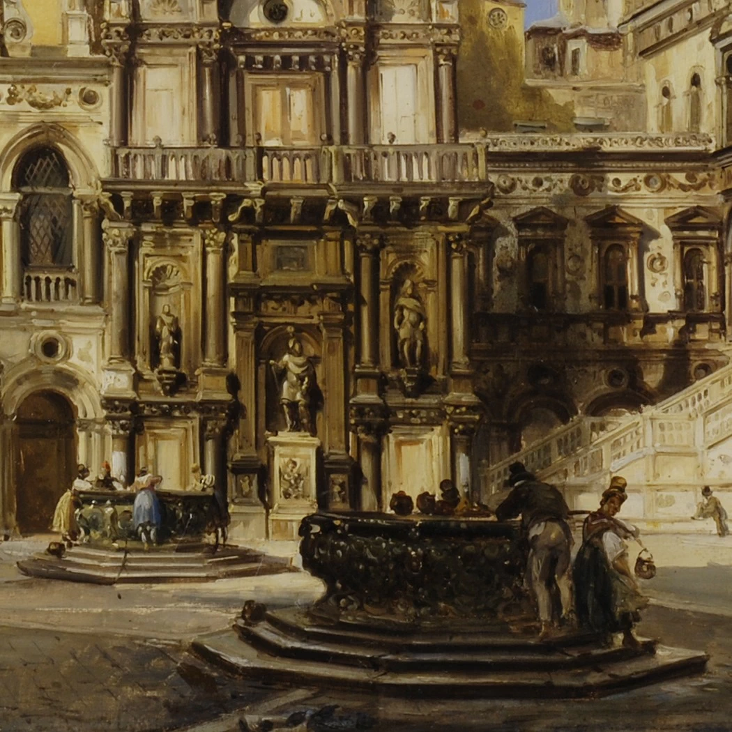 Venezia, Cortile del Palazzo Ducale, 1841 - dettaglio 2